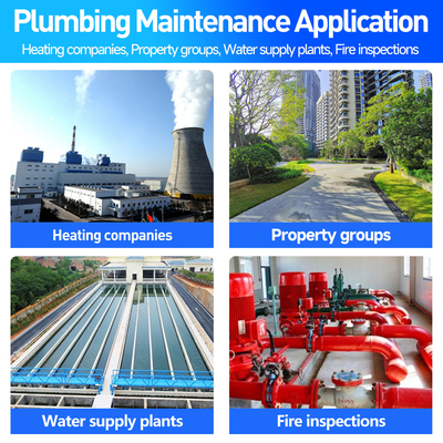 Máy dò rò rỉ đường ống nước siêu âm PQWT LDC Thiết bị đường ống dẫn nước 9m