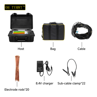 TYM D Series 500m Well Water Detector Underground Finder 16 kênh Thiết bị khảo sát địa vật lý