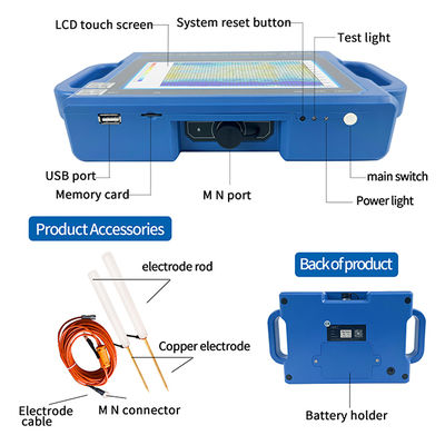 Máy dò nước ngầm PQWT S150, độ sâu 150m, lập bản đồ tự động