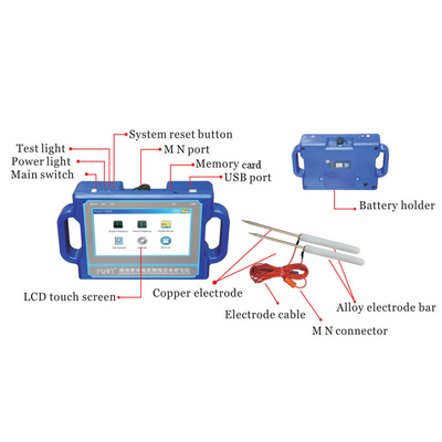 PQWT S500 500m Deep Underground Water Detector với màn hình cảm ứng LCD