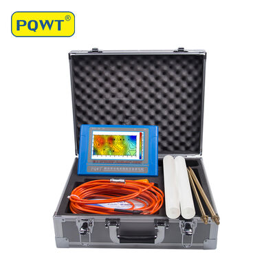 Máy dò nước PQWT TC150 với độ sâu phát hiện 150m, lập bản đồ tự động và pin lithium có thể sạc lại để phát hiện nước ngầm