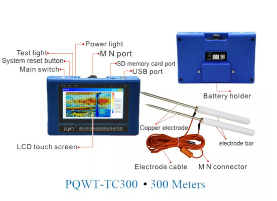 Máy dò nước ngầm TC300 PQWT Lập bản đồ hoàn toàn tự động 300M