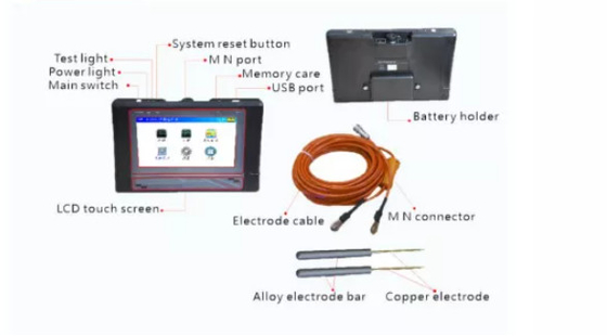 Máy dò hang động ngầm PQWT KD50 Thiết bị thăm dò địa vật lý độ sâu 50M