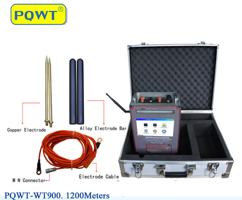 Thiết bị thăm dò địa vật lý PQWT- WT900 Máy dò tìm kiếm kho báu có thể sạc lại