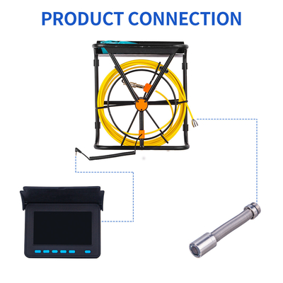 Hệ thống kiểm tra đường ống dẫn nước 10M Đầu máy ảnh 17MM Màn hình LCD 4.3 inch