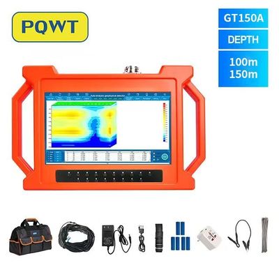 Thiết bị thăm dò địa chất PQWT GT150A Máy tìm nước ngầm có thể sạc lại