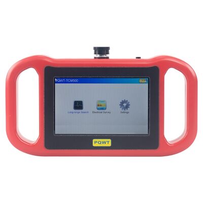 Máy dò tìm nước địa vật lý PQWT-TCM150 với phạm vi tìm kiếm bề mặt 1500m, 33 tần số và pin lithium có thể sạc lại